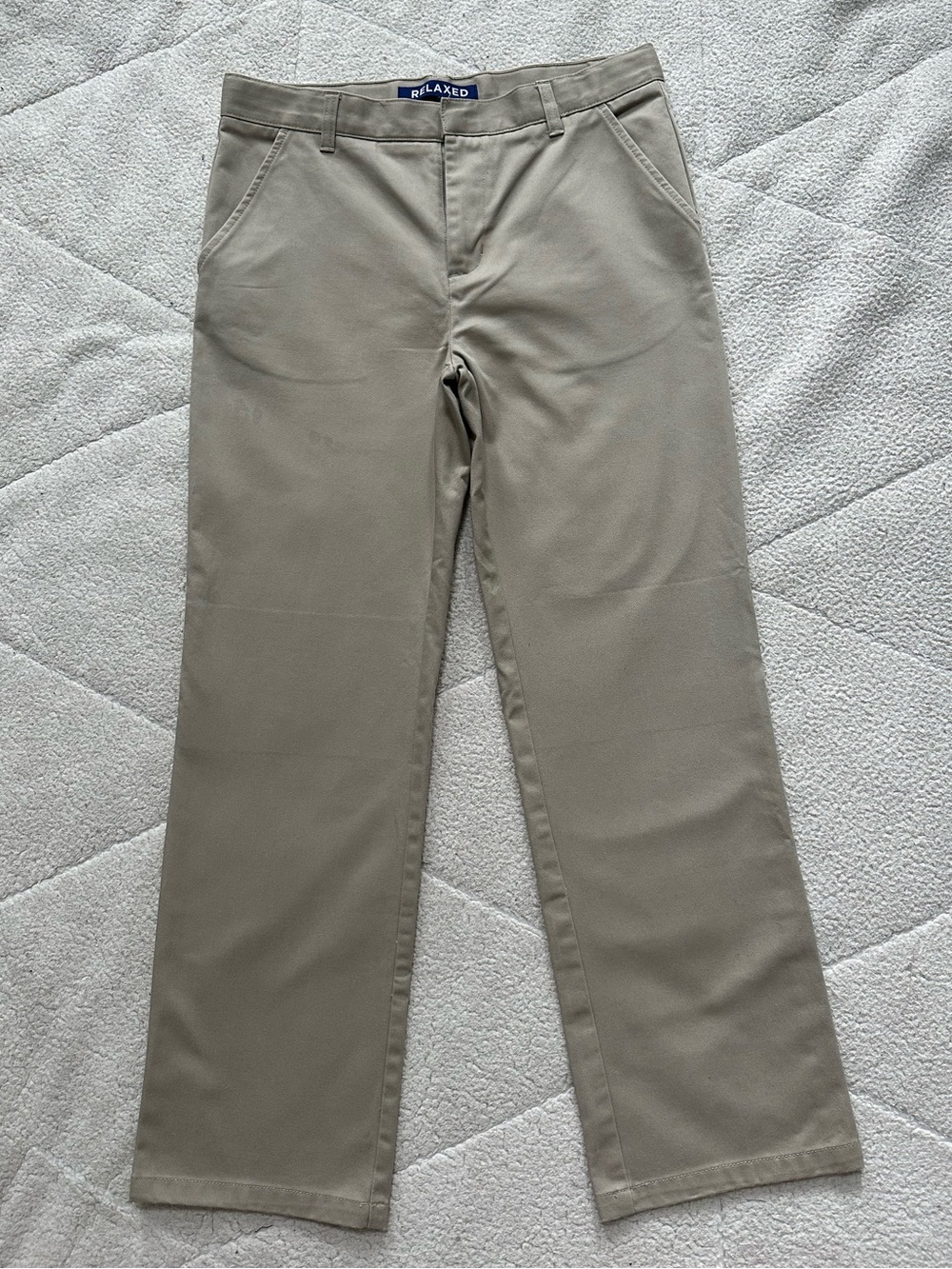 French Toast Boys 16 Husky Khaki Relaxed Fit School Uniform Pants
